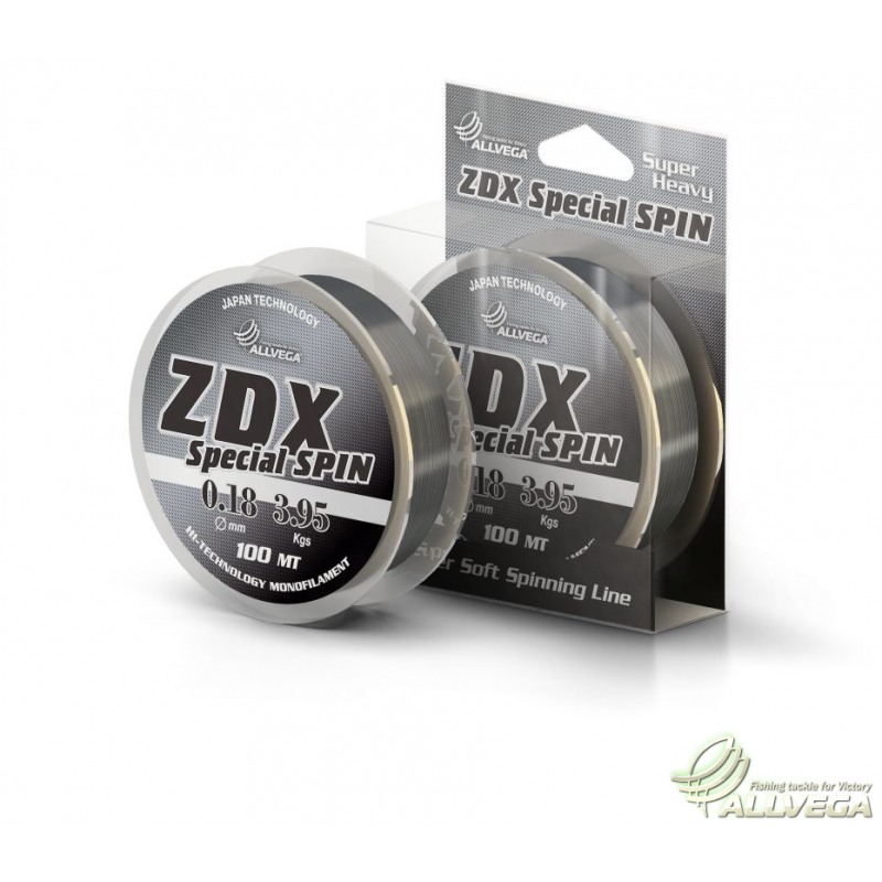 Леска монофильная ALLVEGA ZDX Special Spin 0,30/100м/9,78кг Леска монофильная ALLVEGA ZDX Special Spin 0,30/100м/9,78кг